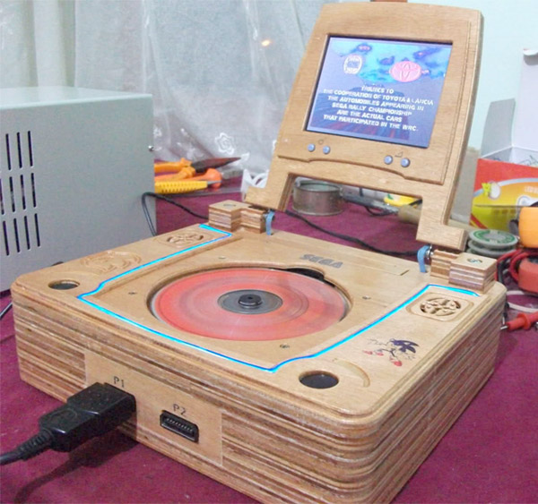 Sega Saturn Wooden Laptop