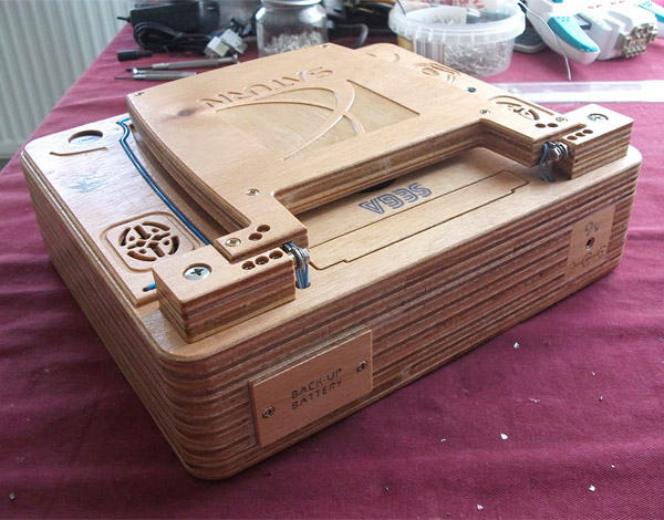 Sega Saturn Wooden Laptop