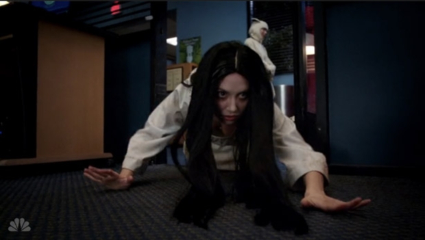 Community - Paranormal Parentage Annie as Samara The Ring Girl And-Annie-misunderstanding-what-he-meant-by-Ring-girl