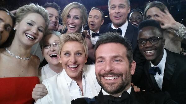 The selfie to kill all selfies. Source: @TheEllenShow